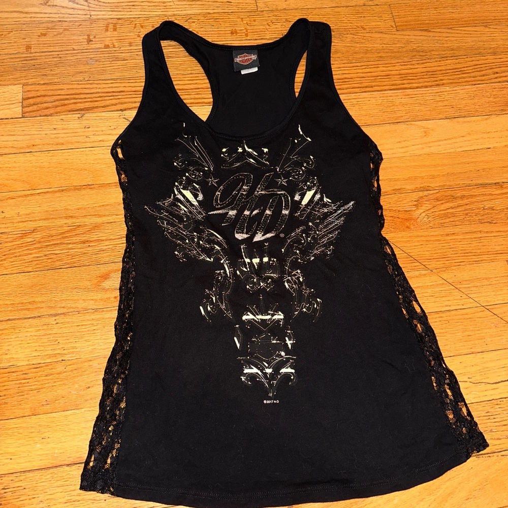 Harley-Davidson Black Graphic Tank Top